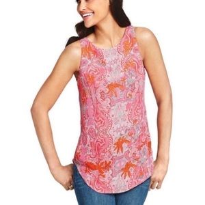 CAbi Jubilee Pink Paisley Top (Style #127)